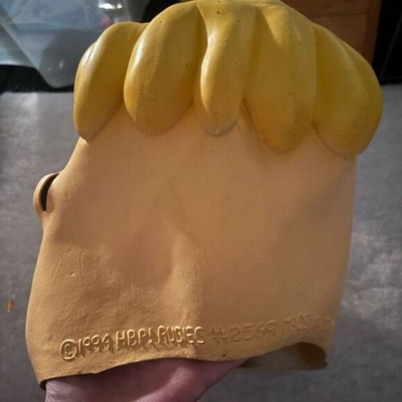 Flintstones Barney Rubble Hanna Barbera 1994 Rubber Mask - Picture 5 of 8